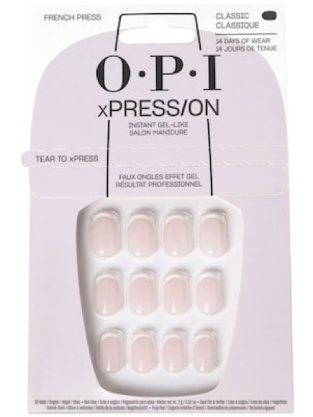 OPI xPRESS/ON Press On Nails in French Press